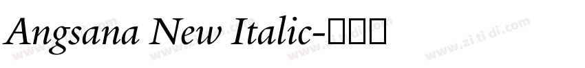 Angsana New Italic字体转换